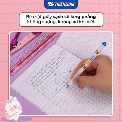 Combo 5 Tập học sinh 96 trang 5 ô ly vuông 2mm chấm kẻ 2/3 120gsm NB-122 Thiên Long - Mẫu ngẫu nhiên