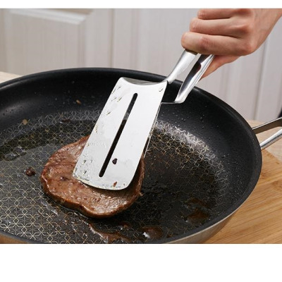  Kẹp Gắp lật thức ăn đồ nướng đồ chiên thịt cá Inox -  dài 25cm