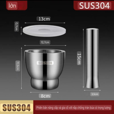 ( HÀNG XỊN ) BỘ CHÀY CỐI INOX SUS 304 CAO CẤP