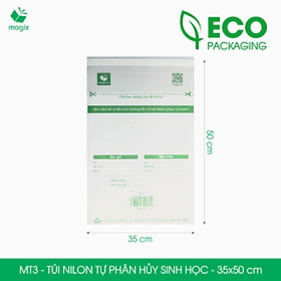 MT3 - 50x35 cm - 300 Túi nilon (tự phân hủy sinh học) đóng hàng