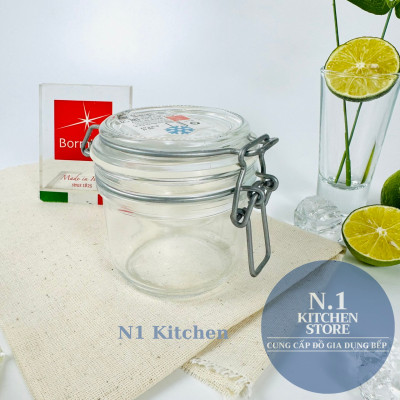 Hũ thủy tinh nắp cài kín hơi Fido 200ml Bormioli Rocco Ý - Hàng chính hãng