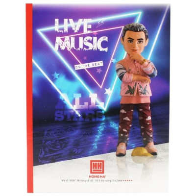 Tập Class Rap Việt - 4 Ô Ly 96 Trang 80 gsm - Hồng Hà 0438 (Mẫu Màu Giao Ngẫu Nhiên)