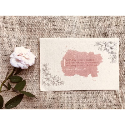Thiệp giấy dó dành cho phụ nữ - Greeting card for woman