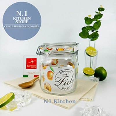 Hũ thủy tinh nắp cài kín hơi Fido 750ml Bormioli Rocco Ý - Hàng chính hãng