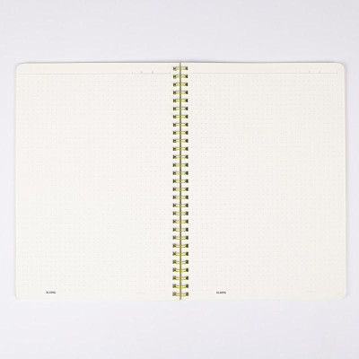 Vở Dot Grid lò xo kép bìa nhựa 2 mặt B5 80 trang 100/76; MS: 577