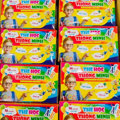 Bộ Thẻ Học Thông Minh 416 Thẻ 16 chủ đề (Song ngữ Việt Anh)