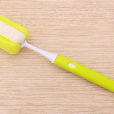 Cây cọ rửa bình nước/bình sữa Kokubo cán có thể kéo dài từ 28,5~37,5cm màu xanh - Hàng nội địa Nhật Bản