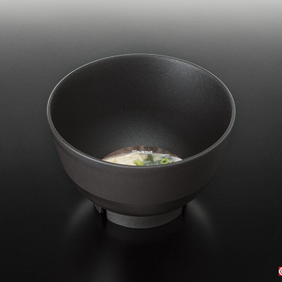 Bát nhựa tròn Nakaya Sujime Ø11.5cm - Màu nâu