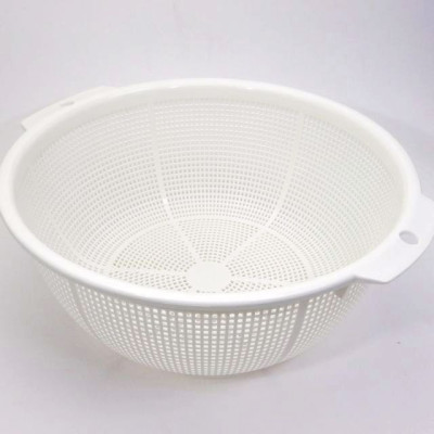 Rổ nhựa tròn Sanada Seiko φ28cm, dùng để chứa/ đựng các loại thực phẩm như rau, củ, trái cây - nội địa Nhật Bản 