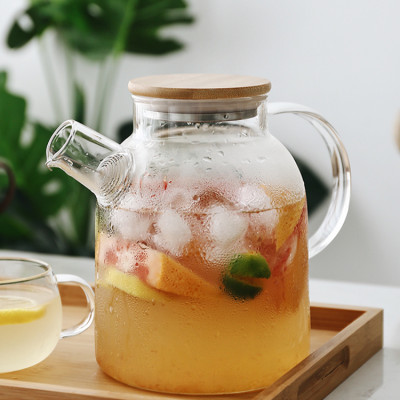 Ấm đun nước bằng thủy tinh kiểu nhật chịu nhiệt tốt-không kèm cốc