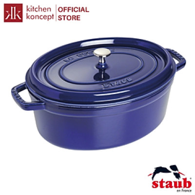 Staub - Nồi oval màu xanh đen - 11cm (0.23L)