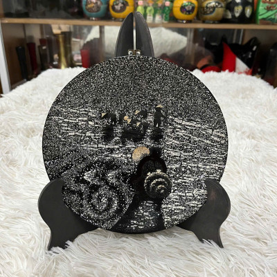 Dĩa sơn mài cao cấp Thanh Bình Lê cẩn trứng đẹp hoạ tiết đa dạng