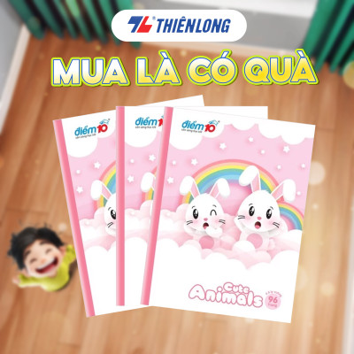 Bộ 5 Tập học sinh 200 trang 4 ô ly ngang 60 gsm Điểm 10 TP-NB066 (hình ngẫu nhiên)