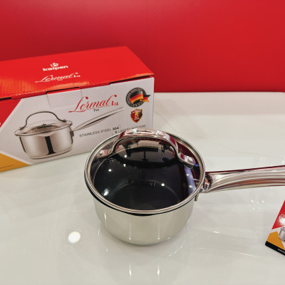 Quánh inox 304 chống dính 5 đáy cao cấp Kalpen Lermat L14