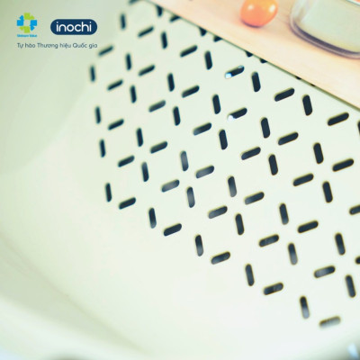Bộ Thau Rỗ Vuông YOKO 23-27cm Sản Xuất Theo Tiêu Chuẩn Nhật Bản Công nghệ ion Ag+ giúp kháng khuẩn khử mùi - Chính hãng INOCHI ( Tặng kèm khăn lau PaKaSa)
