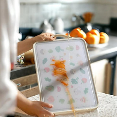 Thớt Inox Have A Nice Day Dày Dặn, Kháng Khuẩn Đa Năng Cao Cấp, Sử Dụng Được 2 mặt