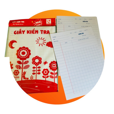 Giấy kiểm tra 4 Ô Ly dành cho học sinh Tiểu Học (Cấp 1)