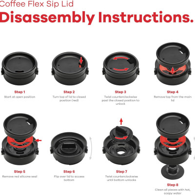 Phụ kiện nắp bình giữ nhiệt Hydro Flask Wide Mouth Flex Sip Lid