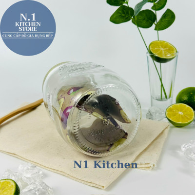 Hũ thủy tinh 1000 ml Quattro Invetro Ý - Hàng Chính Hãng