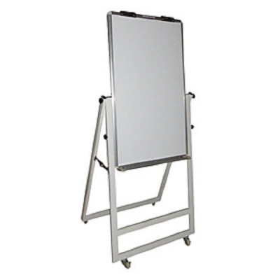 Bảng Flipchart chân gấp 80x120cm-Mặt bảng trắng không ô ly-bảng giá rẻ BAVICO