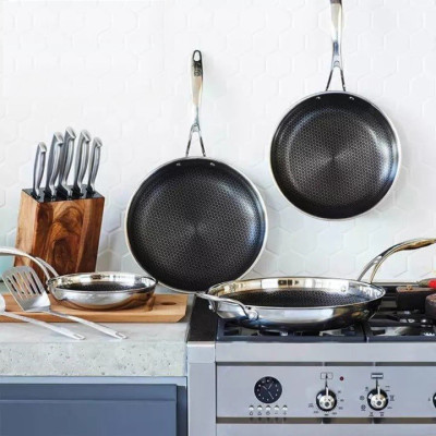 Chảo Blackcube inox 3 lớp chống dính đáy từ SeoulCook cao cấp chống trầy 26cm, dùng được tất cả các loại bếp / Induction 