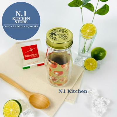 Hũ thủy tinh nắp vặn 200ml Bormioli Rocco Ý - Hàng Chính Hãng