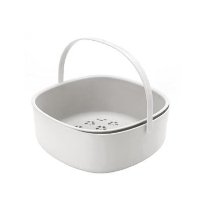 Bộ thau rổ có quai Rose Elmich EL0267, EL0268, Hàng chính hãng, Size 24, 28cm, nhựa PP an toàn, 2 lớp rổ - JoyMall