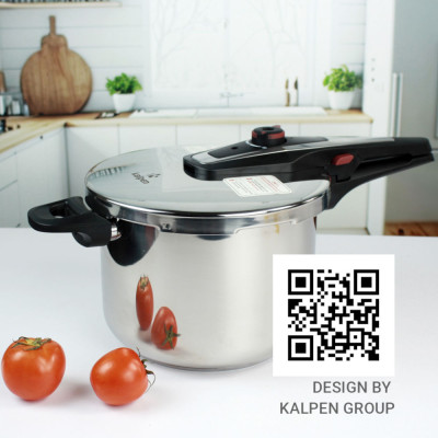 Nồi áp suất Inox 304 Kalpen P2 dung tích 6L chuẩn Đức - Hàng chính hãng