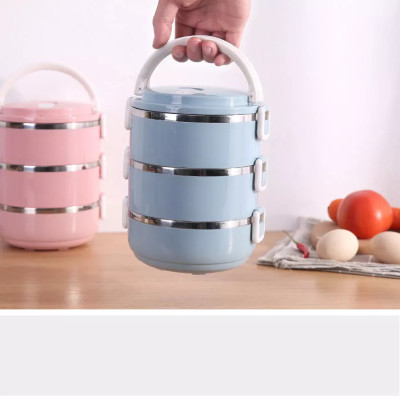 Hộp Cơm ( Cà Mèn ) Giữ Nhiệt Nhiều Tầng Có Thể Tách Rời Thành 1/2/3 Tầng Tùy Theo Nhu Cầu Mỗi Lần Sử Dụng - Hàng Chính Hãng 