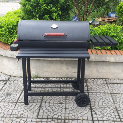 Bếp Nướng Than Hoa Sân Vườn Cao Cấp BBQ05 Có Moto Xoay