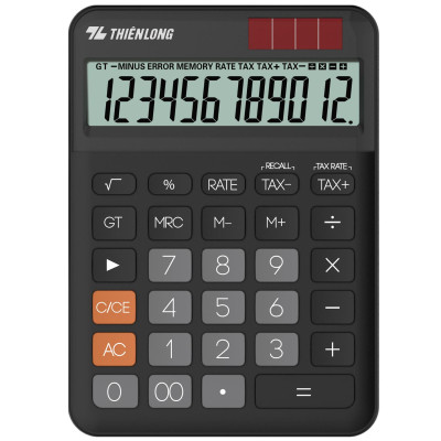 Máy Tính Văn Phòng Flexio - Thiên Long CAL-010 - Màu Đen