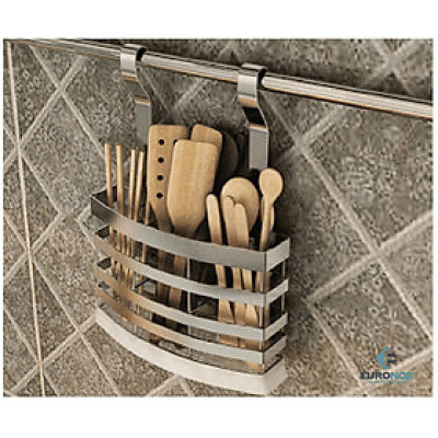 Giá muỗng đũa treo ngoài nan dẹt Hanging Kitchen baskets for spoon, chopsticks with Flat-bar