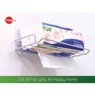 iMat Giá để hộp giấy ăn chịu tải 15kg, bóc dính nhiều lần