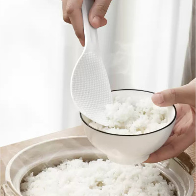 Combo 1 Ống cắm đũa thìa 2 ngăn có núm hít chân không + 1 Muôi xới cơm hàng nội địa Nhật Bản