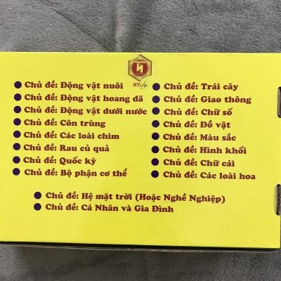 Thẻ Học Thông Minh Cho Bé, Bộ Thẻ Flashcard 19 Chủ Đề Với 256 Thẻ Khổ Lớn, Thẻ Học Song Ngữ Anh - Việt