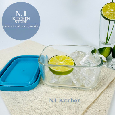 Hộp thủy tinh trữ đông Frigoverre chữ nhật 7x10 cm - 150ml - Bormioli Rocco Ý - Hàng chính hãng