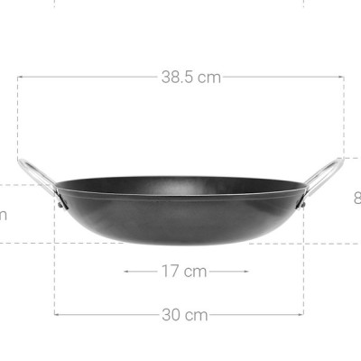 Chảo chống dính 2 quai hợp kim nhôm lòng sâu Rainy 30 cm - Hàng Chính Hãng