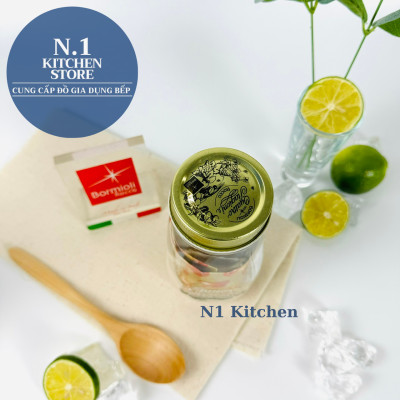 Hũ thủy tinh nắp vặn 200ml Bormioli Rocco Ý - Hàng Chính Hãng