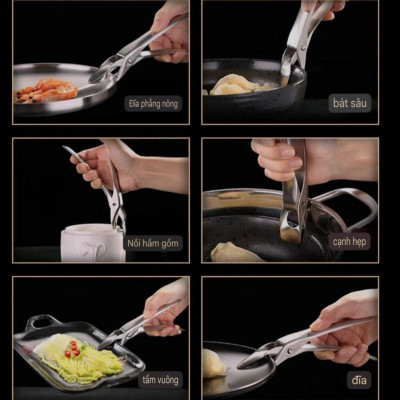Dụng cụ kẹp bát đĩa chống nhiệt