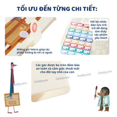 Túi Đựng Tài Liệu Nhiều Ngăn Mideer Colorful Creation Gallery túi đựng giấy A3