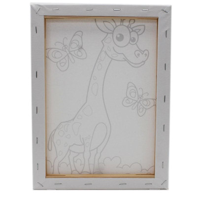 Khung Tranh Vẽ Có Hình CM-CAWBL01 - Hình Hươu Cao Cổ