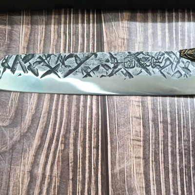 DAO BẾP - DAO THÁI HOA VĂN KHÂU ĐỒNG MÃ A4 DT157 NT topcomshop vn