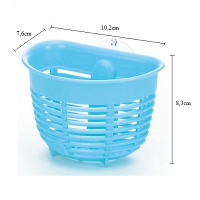 Combo 2 giỏ treo đa năng có núm hít chân không - Hàng nội địa Nhật Bản - Giao màu ngẫu nhiên