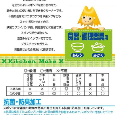 Gói 5 Miếng Rửa Chén Bát Xoong Nồi Nhật Bản