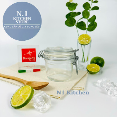 Hũ thủy tinh nắp cài kín hơi Fido 200ml Bormioli Rocco Ý - Hàng chính hãng