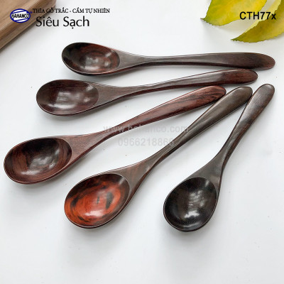 Thìa/Muỗng gỗ Trắc/Cẩm cỡ lớn (20cm) CTH773 - Decor, xúc gia vị, ăn uống siêu sạch