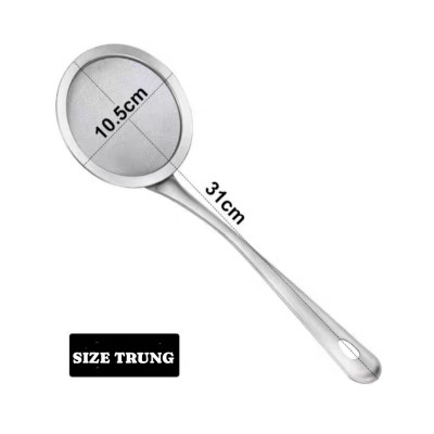 Vợt lưới lọc cặn cho dầu ăn và vớt bọt loại lớn đáy sâu inox 304 cao cấp ( có nhiều size ) sản phẩm bán đúng như hình ảnh đăng chắc chắn - MLS