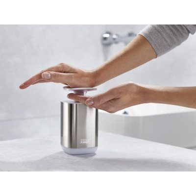 Bình đựng nước rửa tay cao cấp Joseph Joseph 001969 - Presto Steel Hygienic Soap Dispenser