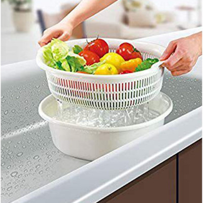 Bộ thau rổ 2 trong 1 đa năng Sanada 5.3L hàng Made in Japan