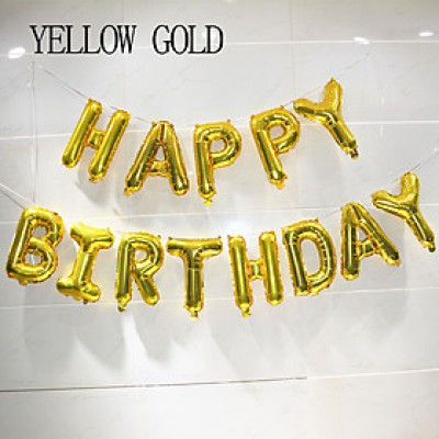 Bong bóng chữ Happy Birthday